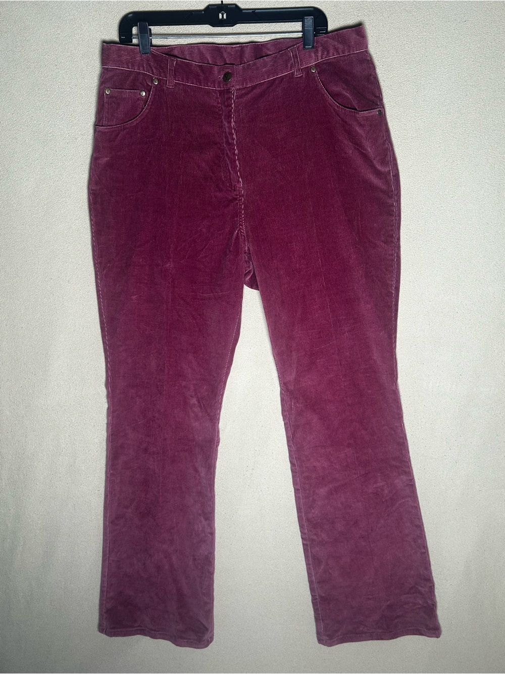 Plus size corduroy pants 18 long by Veranesi Plum Wide Leg Corduroy Jeans.